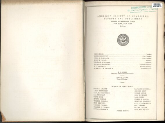 American society of composers, authors and publishers