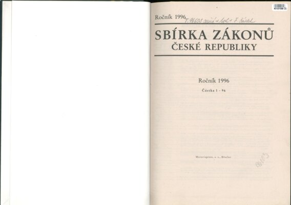 Sbírka zákonů České republiky