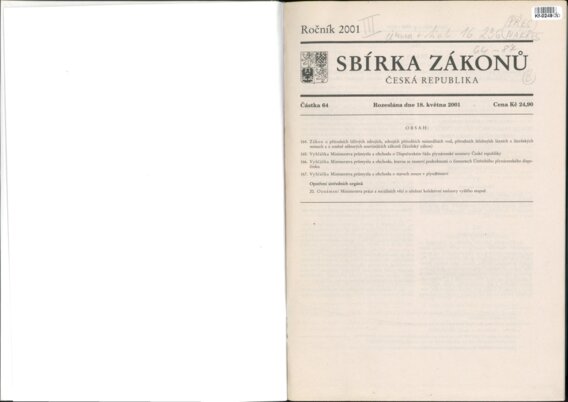 Sbírka zákonů Česká republika III.