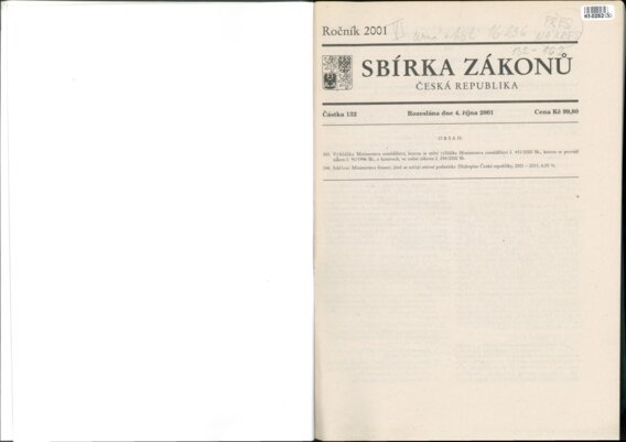 Sbírka zákonů Česká republika VI.