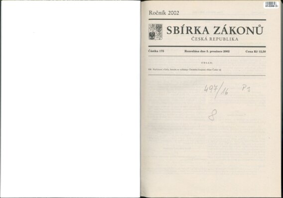 Sbírka zákonů Česká republika