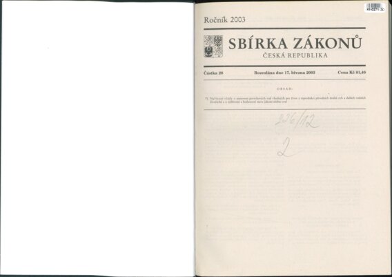 Sbírka zákonů Česká republika