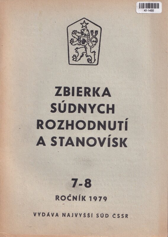 Zbierka súdnych rozhodnutí a stanovísk