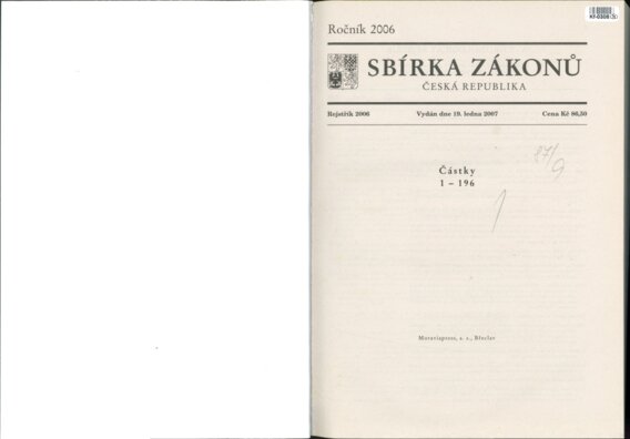 Sbírka zákonů Česká republika