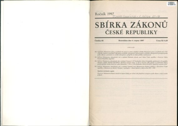 Sbírka zákonů České republiky