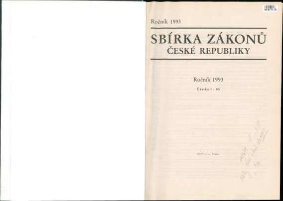 Sbírka zákonů České republiky