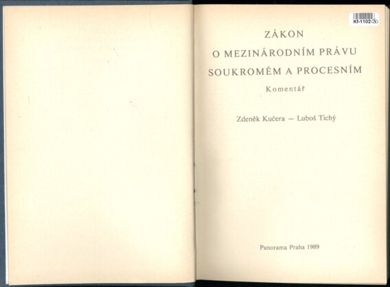 Zákon o mezinárodním právu soukromém a procesním
