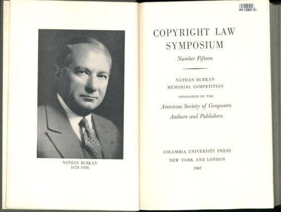 Copyright law symposium - Number fifteen