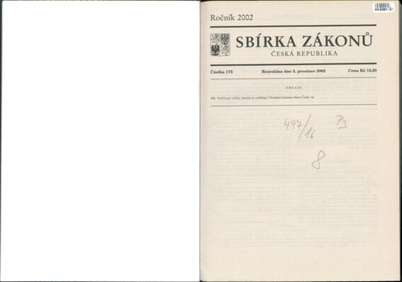 Sbírka zákonů Česká republika