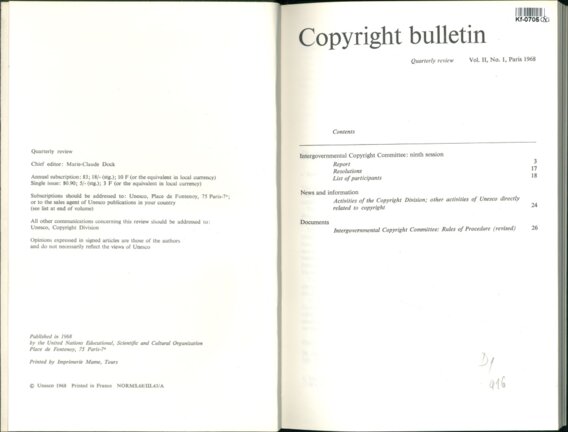 COPYRIGHT BULLETIN