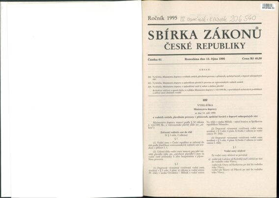 Sbírka zákonů České republiky