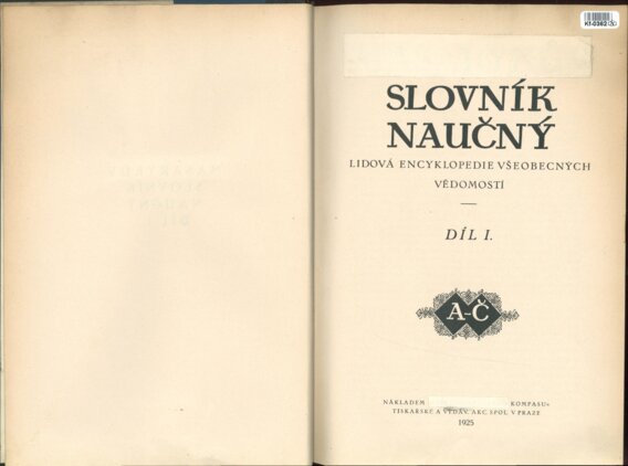 Masarykův slovník naučný I.