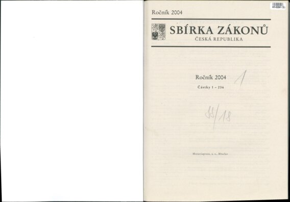 Sbírka zákonů Česká republika