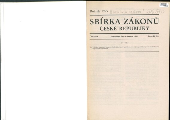 Sbírka zákonů České republiky