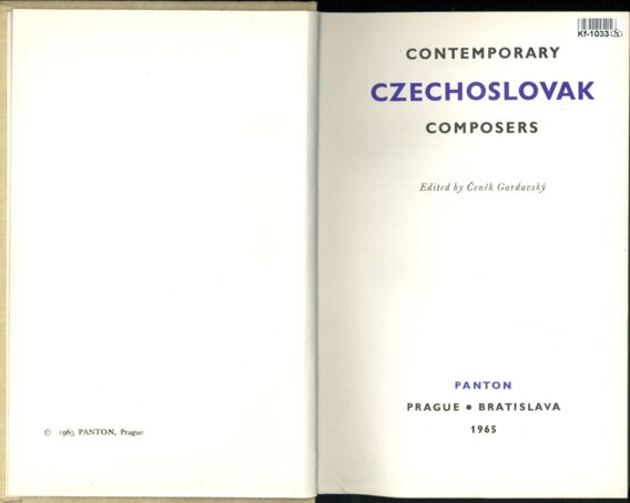 Contemporary Czechoslovak composers