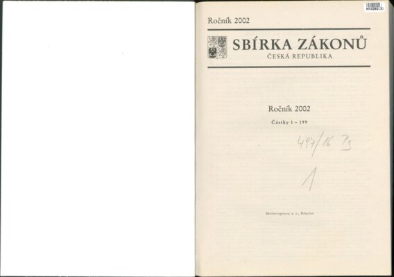 Sbírka zákonů Česká republika