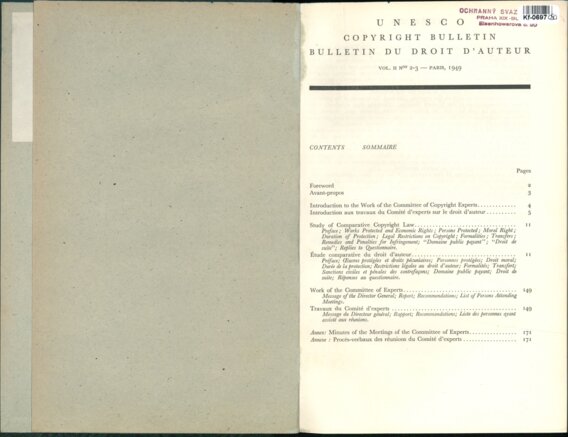 UNESCO COPYRIGHT BULLETIN BULLETIN  DU  DROIT D'AUTEUR