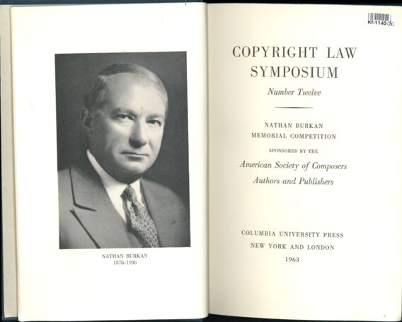 Copyright law symposium - Number twelve