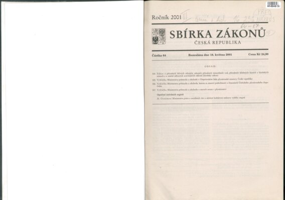 Sbírka zákonů Česká republika III.