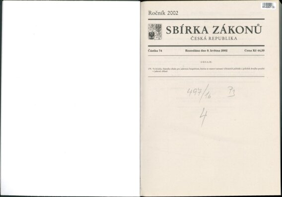 Sbírka zákonů Česká republika