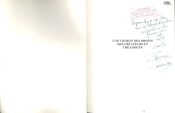 Une charte des droits