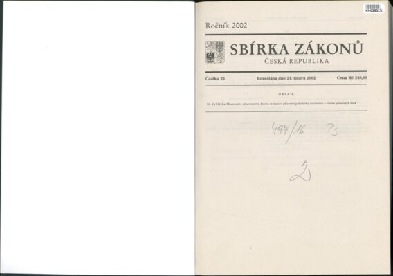 Sbírka zákonů Česká republika