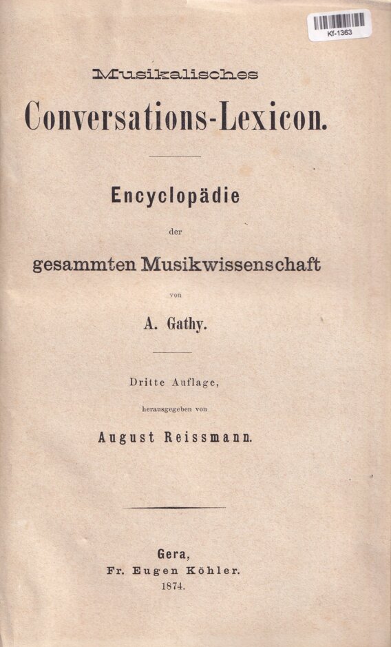 Musikalisches Conversations-Lexicon