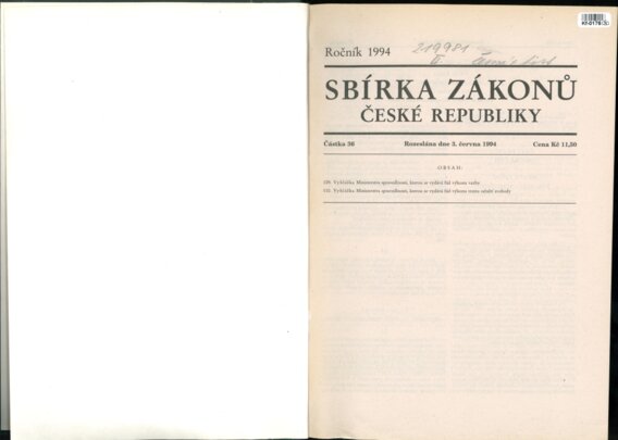 Sbírka zákonů České republiky