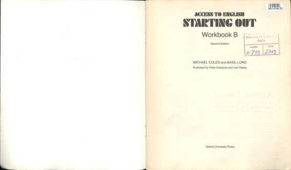 Acces to english starting out - Workbook B