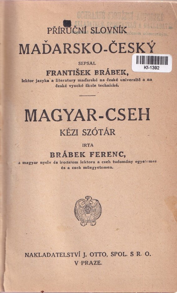 Příruční slovník maďarsko-český