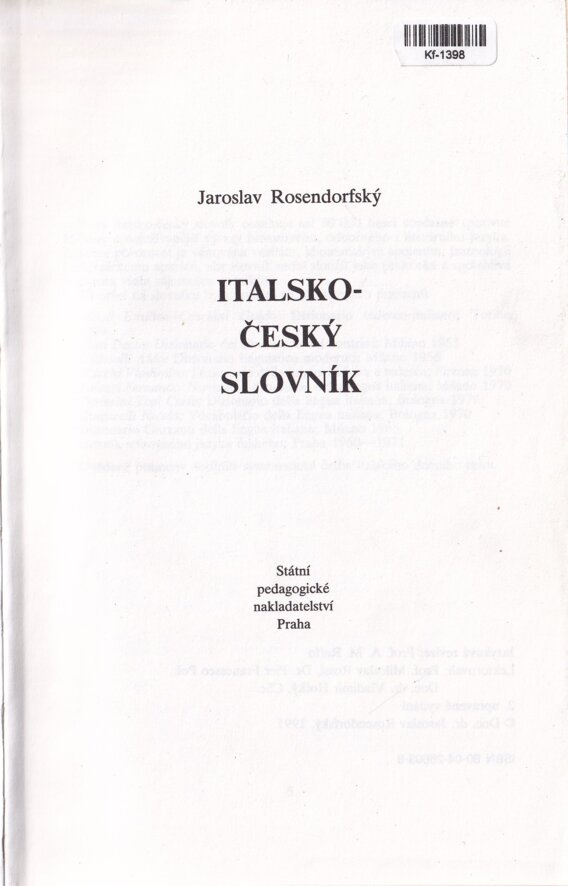 Italsko-český slovník