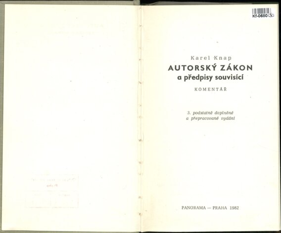 Autorský zákon a předpisy související - 3. podstatně doplněné a přepracované vydání