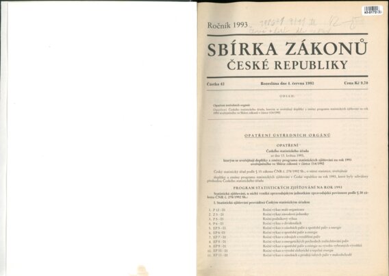 Sbírka zákonů České republiky