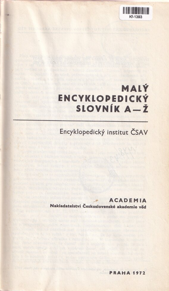 Malý encyklopedický slovník A–Ž