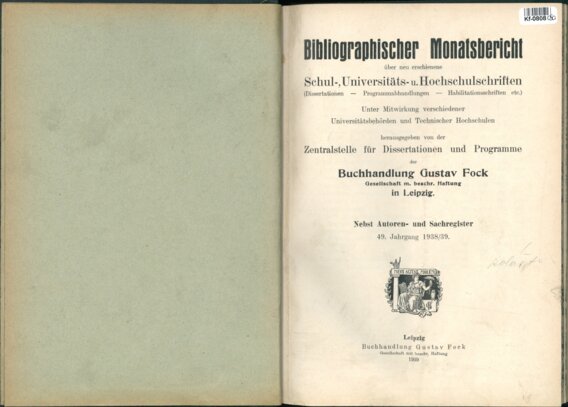 Schul - Universitäts - u. Hochschulschriften