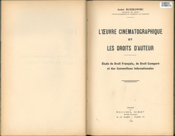 Étude de Droit Francais, de Droit Comparé et des Conventions Internationales