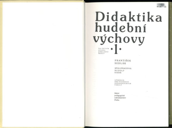 Didaktika hudební výchovy 1.