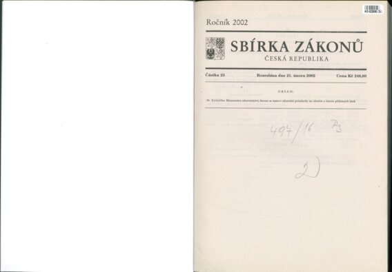 Sbírka zákonů Česká republika