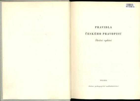 Pravidla Českého pravopisu - Školní vydání