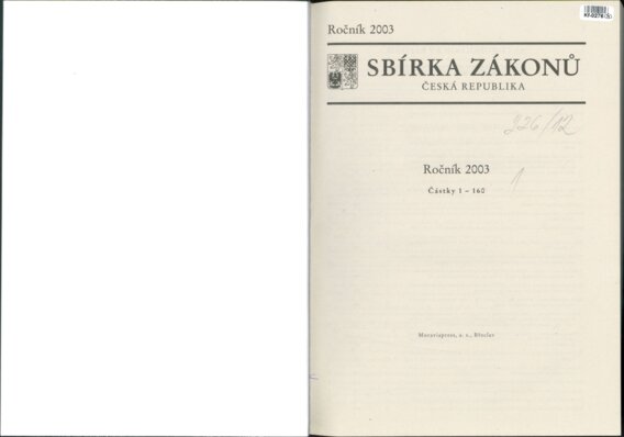 Sbírka zákonů Česká republika