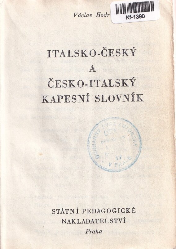 Italsko-český a česko-italský kapesní slovník