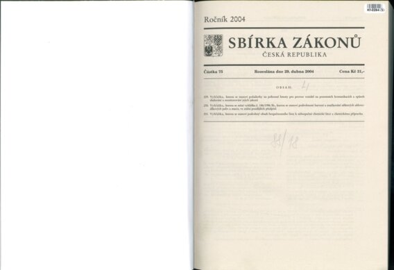 Sbírka zákonů Česká republika