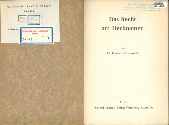 Das Recht am Decknamen