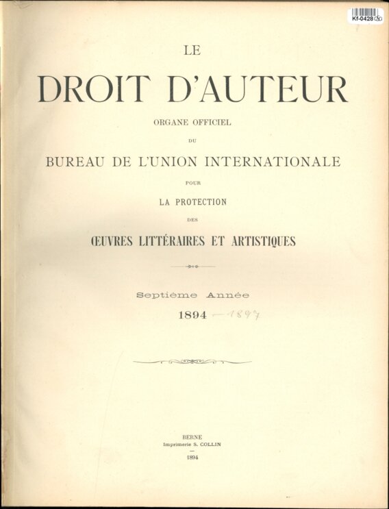 Le Droit d'Auteur