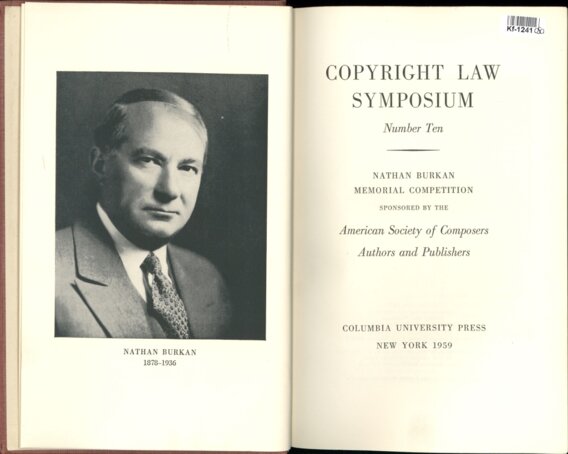 Copyright law symposium - Number ten