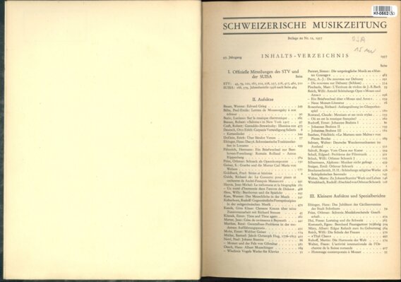 Schweizerische Musikzeitung