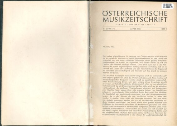 ÖSTERREICHISCHE MUSIKZEITSCHRIFT