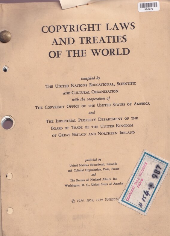 Copyright Laws and Treaties of the World