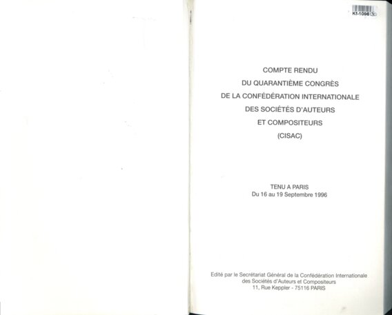 Compte rendu - Tenu a Paris