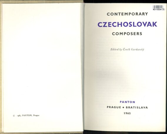 Contemporary Czechoslovak composers